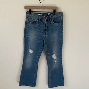 Distressed Blue Jeans J Crew